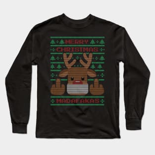 Ugly Sweater Reindeer Long Sleeve T-Shirt